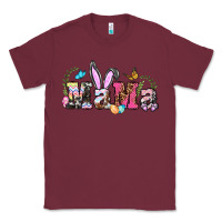 Burgundy easter bunny mama Classic Tee - BarkalooDesign