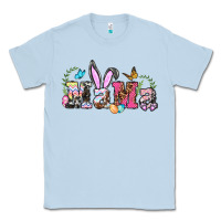 Dusty Blue easter bunny mama Classic Tee - BarkalooDesign