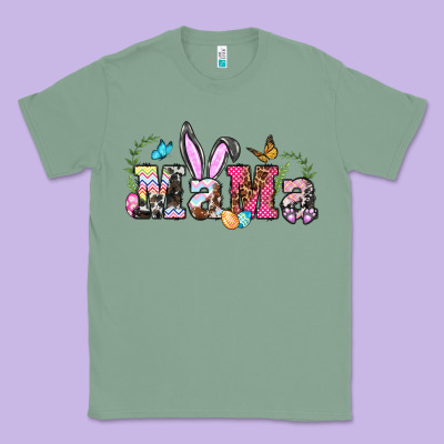 Easter Bunny Mama Classic Tee Designed By Barkaloodesign
