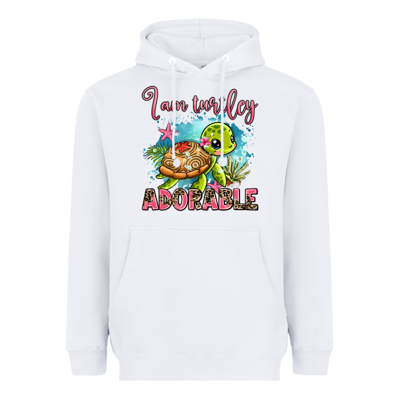 I Am Turtley Adorable Heavyweight Hoodie by AdoDesignShop | Teevron