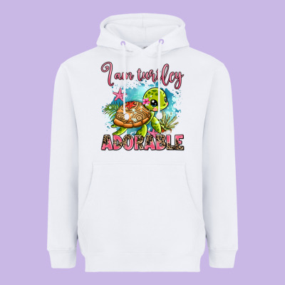 I Am Turtley Adorable Heavyweight Hoodie Designed By Adodesignshop