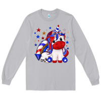 Moon Dust 4th of july american unicorn Long Sleeve Tee - texasbilliewilder