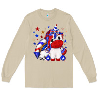Mushroom 4th of july american unicorn Long Sleeve Tee - texasbilliewilder