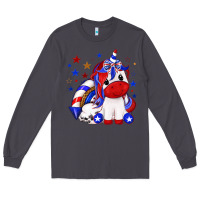 Smoke 4th of july american unicorn Long Sleeve Tee - texasbilliewilder
