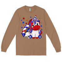 Toasted Coconut 4th of july american unicorn Long Sleeve Tee - texasbilliewilder