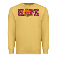 Antique Gold hope sunflower and ribbon Premium Sweatshirt - AdoDesignShop