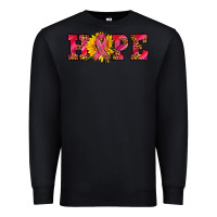 Black hope sunflower and ribbon Premium Sweatshirt - AdoDesignShop
