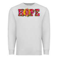 Dove Grey hope sunflower and ribbon Premium Sweatshirt - AdoDesignShop