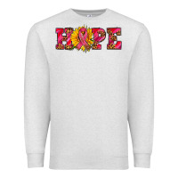 Oatmeal Heather hope sunflower and ribbon Premium Sweatshirt - AdoDesignShop