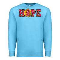 Ocean Blue hope sunflower and ribbon Premium Sweatshirt - AdoDesignShop