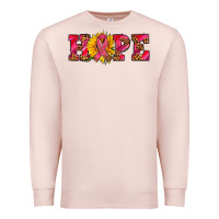 Pale Pink hope sunflower and ribbon Premium Sweatshirt - AdoDesignShop