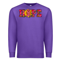 Purple hope sunflower and ribbon Premium Sweatshirt - AdoDesignShop
