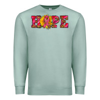 Seafoam hope sunflower and ribbon Premium Sweatshirt - AdoDesignShop