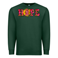 Sports Green hope sunflower and ribbon Premium Sweatshirt - AdoDesignShop