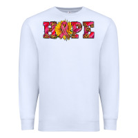 White hope sunflower and ribbon Premium Sweatshirt - AdoDesignShop