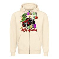 Sandshell ready to crush 4th grade Zipper Hoodie - Zillion Design Studio