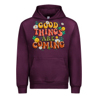 Mauve Wine good things are coming Urban Hoodie - MaliasSmallBusiness