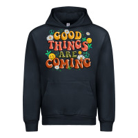 Navy good things are coming Urban Hoodie - MaliasSmallBusiness