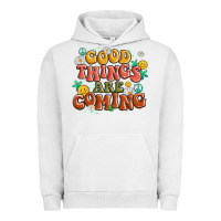 Pigment Lunar Rock good things are coming Urban Hoodie - MaliasSmallBusiness