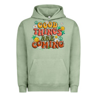 Pigment Oil Green good things are coming Urban Hoodie - MaliasSmallBusiness