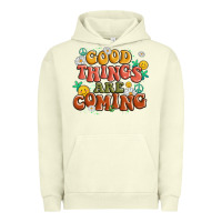 Pigment Pistachio good things are coming Urban Hoodie - MaliasSmallBusiness