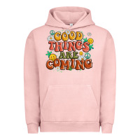 Pigment Salmon good things are coming Urban Hoodie - MaliasSmallBusiness