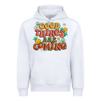 White good things are coming Urban Hoodie - MaliasSmallBusiness