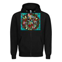 Black sugar skulls tumbler 3 Zipper Hoodie - CTS Tumbler Store