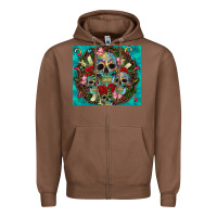 Chestnut sugar skulls tumbler 3 Zipper Hoodie - CTS Tumbler Store