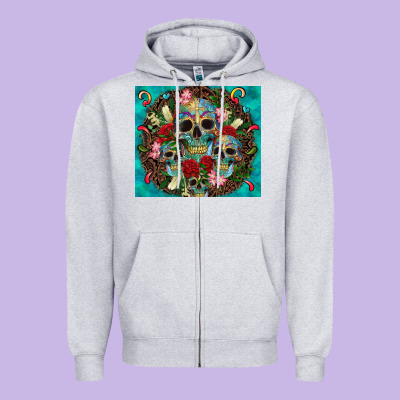 Sugar Skulls Tumbler 3 Zipper Hoodie Designed By Cts Tumbler Store