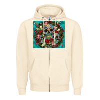 Sandshell sugar skulls tumbler 3 Zipper Hoodie - CTS Tumbler Store