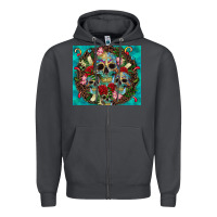 Smoke sugar skulls tumbler 3 Zipper Hoodie - CTS Tumbler Store