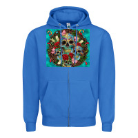 True Royal sugar skulls tumbler 3 Zipper Hoodie - CTS Tumbler Store