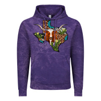 Cloud Purple longhorn texas map Vintage Hoodie - AdoDesignShop