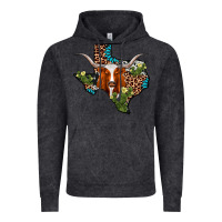 Vintage Black longhorn texas map Vintage Hoodie - AdoDesignShop