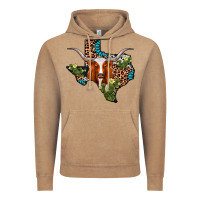 Vintage Coffee longhorn texas map Vintage Hoodie - AdoDesignShop