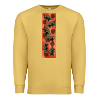 Antique Gold dinosaur ankylosaurus pen wrap Premium Sweatshirt - Artiststas