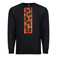 Black dinosaur ankylosaurus pen wrap Premium Sweatshirt - Artiststas