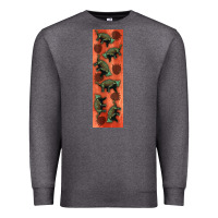 Charcoal Heather dinosaur ankylosaurus pen wrap Premium Sweatshirt - Artiststas