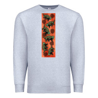 Heather Grey dinosaur ankylosaurus pen wrap Premium Sweatshirt - Artiststas