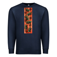 Navy dinosaur ankylosaurus pen wrap Premium Sweatshirt - Artiststas