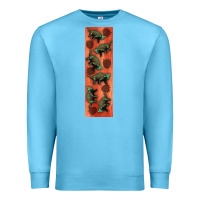 Ocean Blue dinosaur ankylosaurus pen wrap Premium Sweatshirt - Artiststas