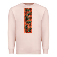 Pale Pink dinosaur ankylosaurus pen wrap Premium Sweatshirt - Artiststas