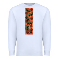 White dinosaur ankylosaurus pen wrap Premium Sweatshirt - Artiststas