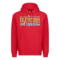 Red to those accustomed to privilege Premium Hoodie - MaliasSmallBusiness