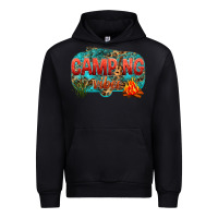 Black camping vibes Urban Hoodie - NancyCooperArtShop