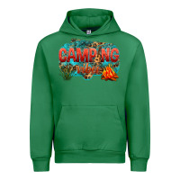Emerald camping vibes Urban Hoodie - NancyCooperArtShop
