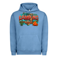 Pigment Pebble Blue camping vibes Urban Hoodie - NancyCooperArtShop