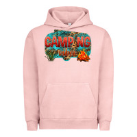 Pigment Salmon camping vibes Urban Hoodie - NancyCooperArtShop