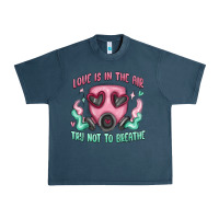 Midnight Navy love is in the air Urban Heavy Tee - MaliasSmallBusiness